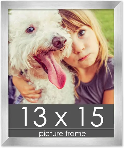 Vista 289 de Marco de madera de peltre plateado de 3 x 4 pulgadas, acrílico UV, respaldo de tablero de espuma y accesorios para colgar, marco de 3 x 4 pulgadas