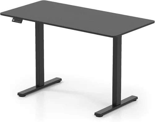 Vista 9 de Tangkula Escritorio eléctrico de pie de 48 x 24 pulgadas, escritorio ergonómico de altura ajustable para sentarse a estar de pie con pantalla LED