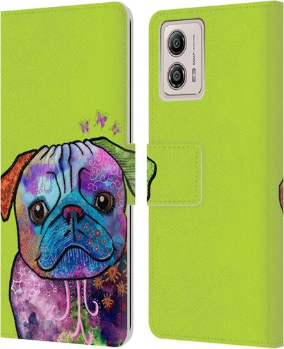 Vista 12 de Head Case Designs Officially Licensed Duirwaigh Boxer Dog Animals Leather Book Wallet Case Cover Compatible with Motorola Moto G53 5G