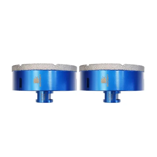 Vista 35 de Broca de núcleo de diamante de 1/4 de pulgada para baldosas de porcelana, cerámica, mármol, granito, perforación, 2 piezas de sierra de diamante