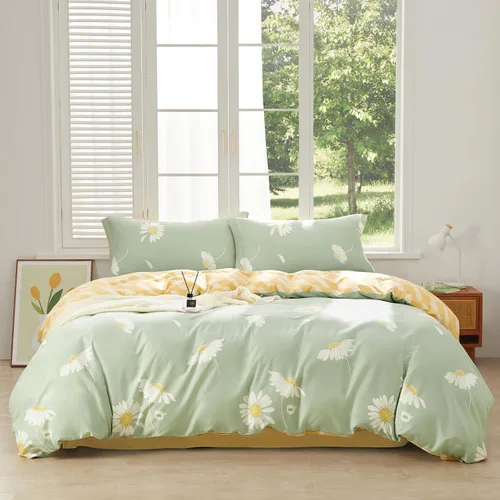 Vista 82 de SAPHREAS Juego de Funda de Edredón de Flores Rosas 2 piezas Algodón Estilo Jardín Campanilla Floral Ropa de Cama Juego de Funda de Edredón 100%