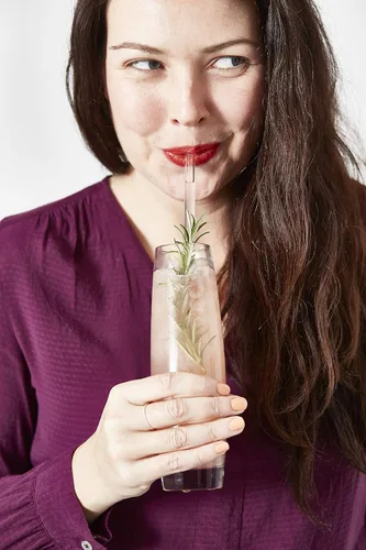 Vista 4 de HALM - Pajitas de vidrio reutilizables de 6 x 9 pulgadas + cepillo de limpieza sin plástico, fabricadas en Alemania, aptas para lavavajillas