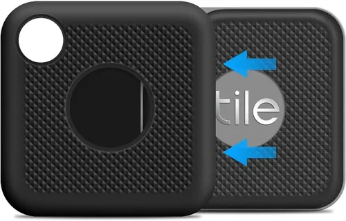 Vista 2 de SaharaCase - Funda de silicona para Tile Pro con clip de mosquetón [parachoques a prueba de golpes] agarre antideslizante, color negro