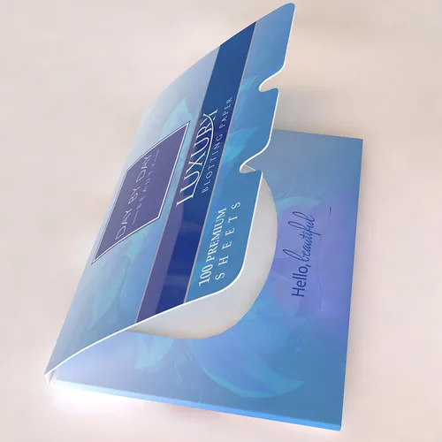 Vista 4 de Papel secante para maquillaje: 200 hojas de papel con absorción de grasa facial (2 paquetes de 100).
