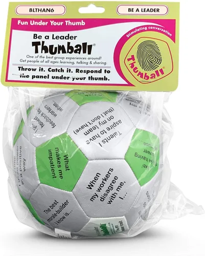 Vista 9 de Trainers Warehouse Colección Thumball de 6 pulgadas, 32 indicaciones para conversación, formación de equipos, relación y entrenamiento