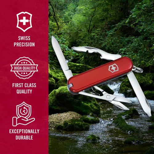 Vista 8 de Victorinox Rambler - Cuchillo suizo del ejército, compacto, 10 funciones, navaja de bolsillo de fabricación suiza con destornillador Phillips