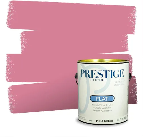 Vista 389 de Prestige Paints Pintura exterior e imprimación en uno, 1 galón, plano, coincidencia comparable de Valspar* Amber Rose*