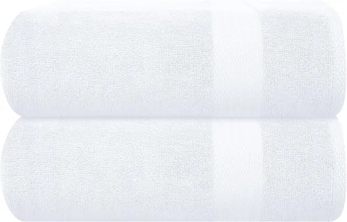 Vista 11 de GLAMBURG Sábana de baño de algodón extra grande premium de 700 GSM 35x70 - 100% algodón peinado - Calidad de hotel y spa de lujo - Duradera