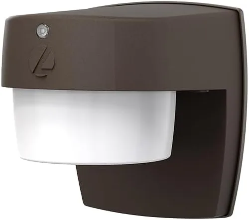 Vista 5 de Lithonia Lighting Paquete de luz LED para exteriores, aplique de pared para puertas y garajes, luz blanca conmutable 3 en 1, 3 opciones de difusor