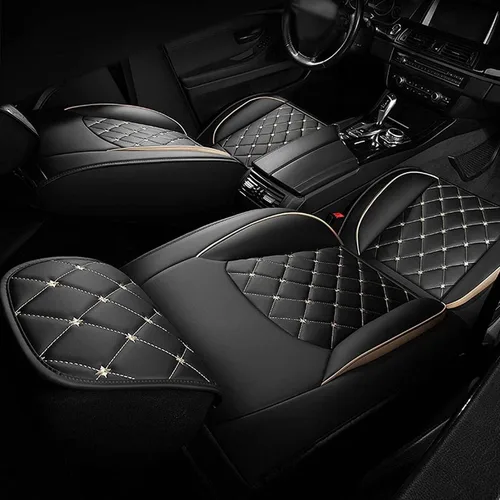 Vista 4 de Leather Car Seat Cover Sets for Mazda 626 I Coupe, 1980-1982, Split Bench Back Seat Covers - Full Set Cushion Front Rear Seat, Vehicle Seat Covers