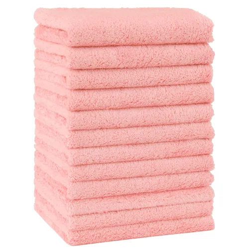 Vista 10 de HOMEXCEL Paquete de 12 paños para bebé, toalla de baño de microfibra de forro polar coral para bebé, 7 x 9 pulgadas, extra absorbente y suave, paño