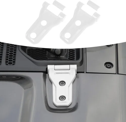 Vista 17 de RT-TCZ Kit de decoración exterior para bisagra de capó para Jeep Wrangler JL JLU y Gladiator JT 2018-2023, azul