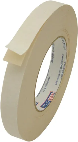 Vista 2 de Intertape 591/BEIG0536 591 Cinta de papel de doble cara con parte trasera plana: 1/2" x 36 yardas, beige