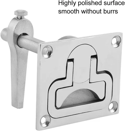 Vista 5 de Accesorio de hardware de acero inoxidable para montaje empotrado de piso, cerradura de piso, accesorios de automóvil, reemplazo para barco marino