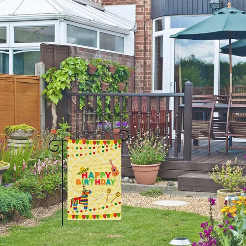Vista 8 de WeBenison Bandera de jardín con texto en inglés "21 y legal" – Letrero de césped para fiesta de cumpleaños 21, patio, casa, césped, decoración