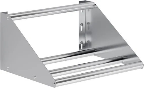 Vista 6 de AmGood Estante tubular de vidrio de acero inoxidable de 42 pulgadas. Capacidad para 2 escurridores. NSF.