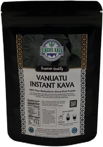 Vista 3 de SINGHS Kava en polvo micronizado instantáneo (Vanuatu, 1 oz)