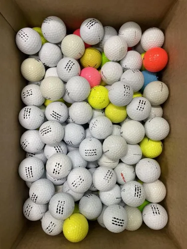 Vista 4 de Golf Ball Planet 100 Bolas para prácticas/shag/golpes/rango usadas en bolsa de malla mixta