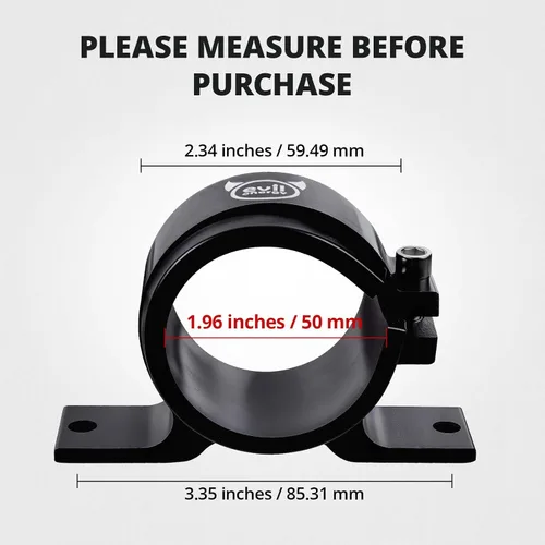 Vista 4 de EVIL ENERGY - Filtro de gasolina en línea (50 mm), Negro (Black-1)