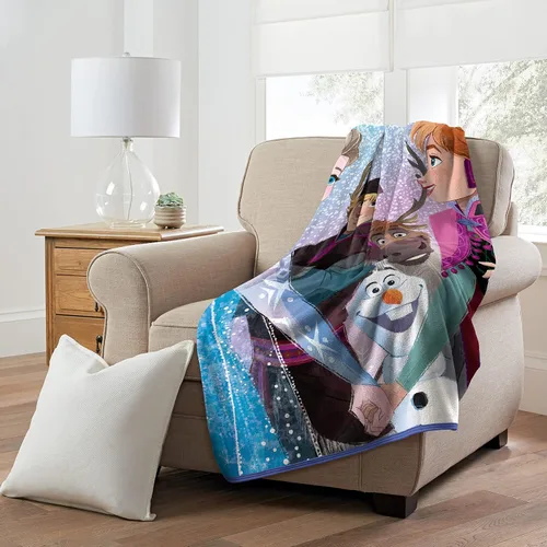 Vista 4 de Northwest Manta Frozen Micro Raschel, 46 x 60 pulgadas, nueva familia