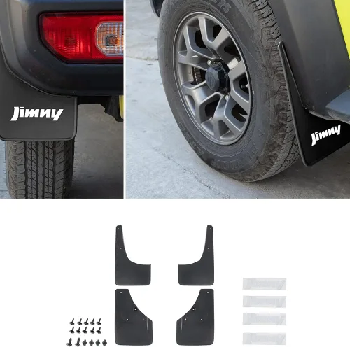 Bestmotoring Kit de guardabarros delantero y trasero ABS para Suzuki Jimny 2019-2023