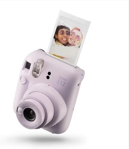Vista 3 de Fujifilm Instax Mini 12 - Cámara instantánea con película adicional, 20 hojas, color lila (morado)