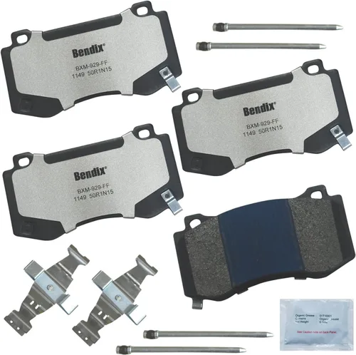 Vista 135 de Pastillas de freno Bendix Fleet Metlok MKD52FM para Apollo, Centurion, Century, Chasis Comercial, Electra, Estate Wagon, GS, 50, 400, 455, LeSabre