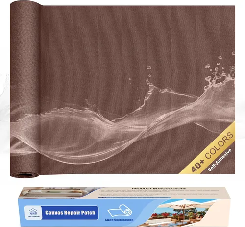 Vista 85 de KING MOUNTAIN Cinta de reparación de tela de nailon autoadhesiva, 4×63 pulgadas, parche rápido de reparación de chaqueta de plumón, kit de parche