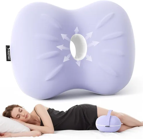 Vista 10 de Almohada de rodilla para personas que duermen de lado, almohada refrescante entre las piernas para dormir de lado, almohada de espuma viscoelástica