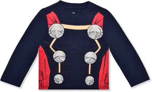 Vista 2 de Marvel Avengers Boys Long Sleeve Shirt and Pants Set for Toddlers and Big Kids