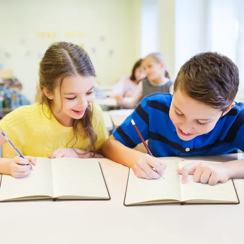 Vista 44 de Honoson 20 Pack Lined Journal Notebooks A5 Hardcover Executive Notebook 5.5" x 8.3" PU Leather Wide Ruled Journals Bulk with Elastic Band for Home