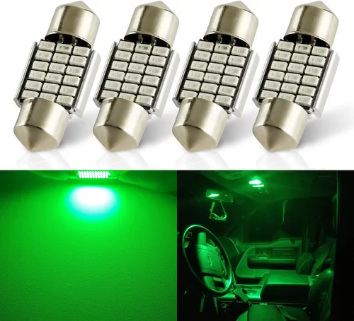 Vista 21 de AUTOGINE 4 unidades DE3022 DE3021 DE3175 3175 3022 bombillas LED Festoon 28mm 29mm 1.1" Ámbar Amarillo 3014 15-EX Chipsets para luces interiores