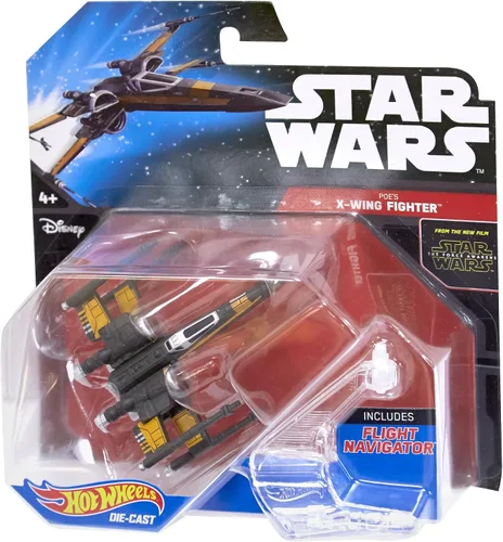 Vista 5 de Hot Wheels Star Wars: El Despertar de la Fuerza Hero Open Wing Orange Starfighter Starship Vehículo