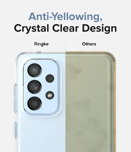 Vista 8 de Ringke Fusion - Funda compatible con Samsung Galaxy A53 5G, antihuellas, parte trasera dura, a prueba de golpes, de poliuretano termoplástico