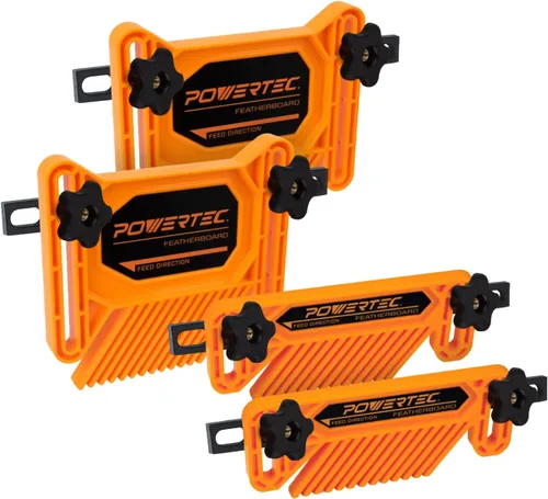 Vista 16 de POWERTEC Bloque de empuje y empujador para sierra de mesa, mesa de enrutador, sierra de cinta y ensambladora, asas ergonómicas, agarre máximo