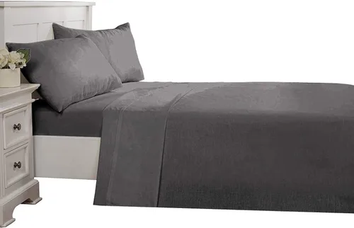 Vista 22 de Juego de sábanas para cama de agua, 600 hilos, 100% algodón, tamaño Queen, juego de sábanas de 4 piezas, bolsillo profundo de 12 pulgadas