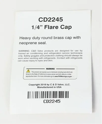Vista 3 de CD Valve CD2245 Paquete de 6 tapones de bronce, de 1/4 pulgada, con sellador.