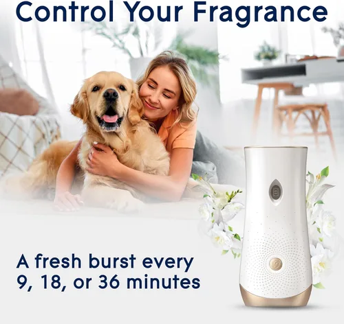 Vista 5 de Glade Repuesto automático de aerosol, aroma fresco para mascotas, ambientador perfumado para el hogar y el baño, 6.2 onzas