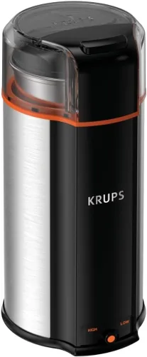 Vista 7 de Molinillo de café y triturador de especias eléctrico KRUPS con cuchillas de acero inoxidable, color negro, Negro