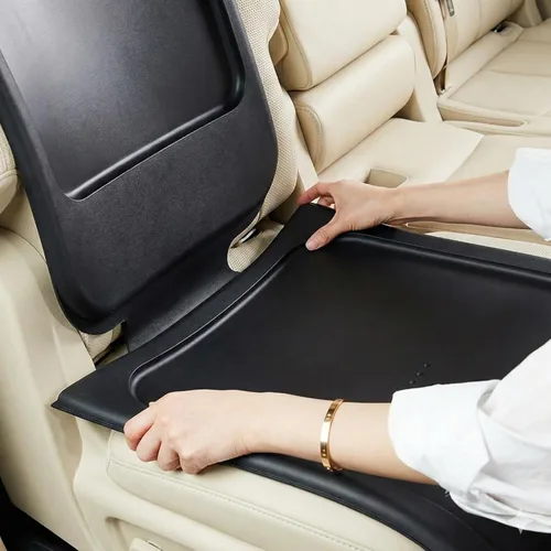 Siliguard - Protector de asiento de automóvil para asientos de cuero, sin muescas y agarre antideslizante, funda de asiento impermeable, alfombrilla