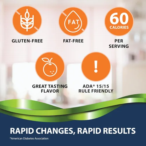 Vista 5 de TRUEplus Tabletas de glucosa, masticables, sabor a naranja, 0.53 oz de carbohidratos de acción rápida, sin grasa, sin gluten, aumentan el nivel bajo