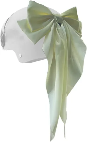 Vista 9 de Casco de esquí con lazos largos, accesorio de orejas con lazo grande, decoración de casco de motocicleta para bricolaje, casco de patinaje de Navidad