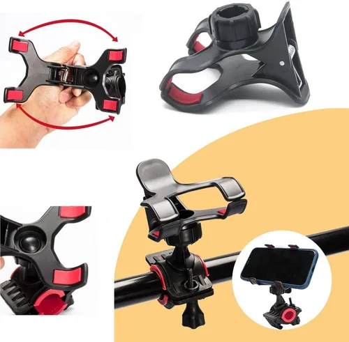 Vista 3 de Paquete de 3 abrazaderas de cuello de cisne de repuesto para teléfono, clip universal de montaje de bola de 0.67 pulgadas para manguera flexible