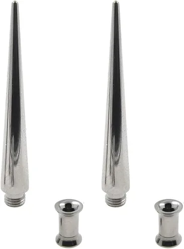 NewkeepsR 20G18G16G14G12G10G8G6G4G2G0G00G 316L Pin de inserción de acero para orejanarizombligopezónlabio y ceja, herramienta auxiliar de