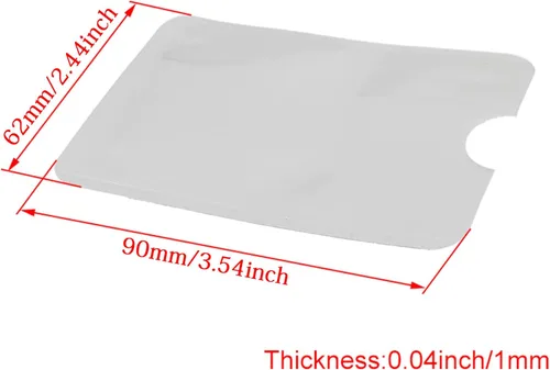 Vista 4 de RDEXP Funda de bloqueo RFID, protector seguro para tarjetas de crédito, papel de aluminio, paquete de 10 (tipo 1)