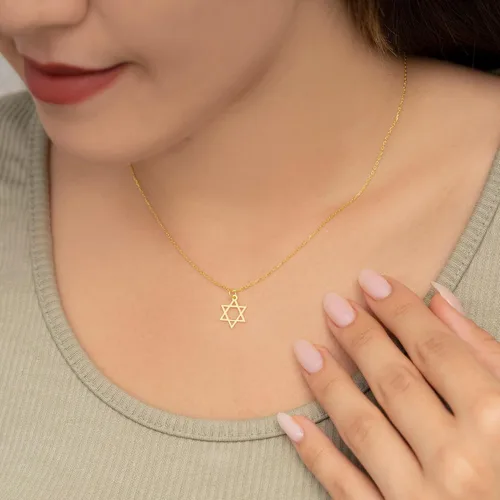 Vista 3 de Collar de oro para mujer, chapado en oro de 14 quilates, collar de cruz de corazón de circonita cúbica, gargantilla de cruz simple, collar delicado