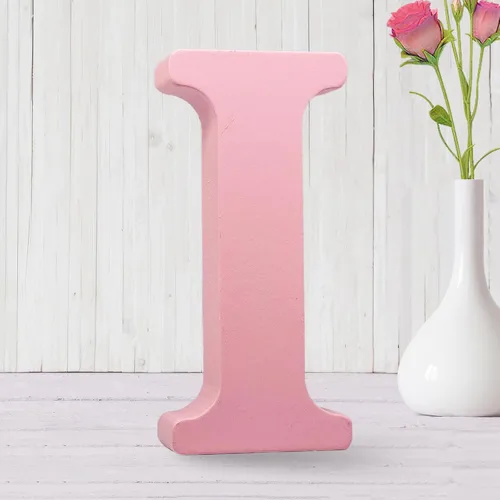 Vista 12 de AOCEAN Letras de madera rosa de 6 pulgadas sin terminar, letras de madera para pared MAGA, letras decorativas de pie en rodajas, tablero de letreros