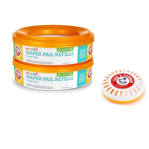 Vista 6 de Anillo de repuesto para cubeta para pañal Munchkin Arm and Hammer, Anaranjado