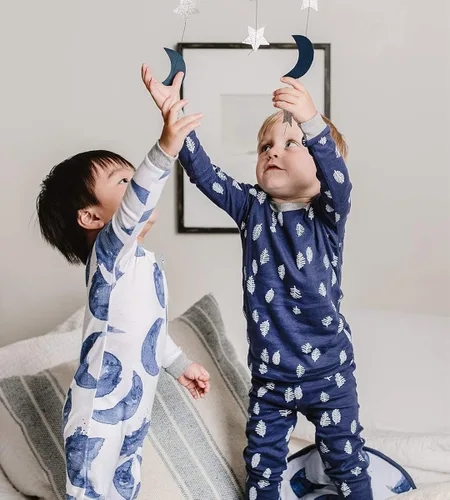 Vista 4 de Burts Bees Conjunto de pijama para bebé camiseta y pantalón de 2 piezas 100 algodón orgánico