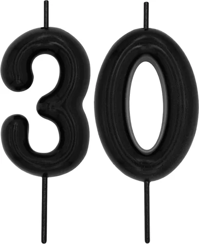 Vista 368 de DERVENTA Vela con números de 2.36 pulgadas, decoración perfecta para cumpleaños, brunch, postre, pastel, 1 pieza (número 0 rosa)